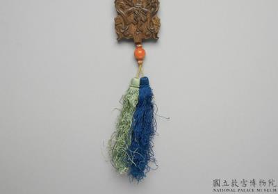 图片[2]-Carved agarwood scent pendant with symbols of blessing, Qing dynasty (1644-1911)-China Archive